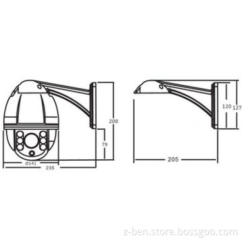 Outdoor Speed Dome Camera with 360° Continuous Rotation Control